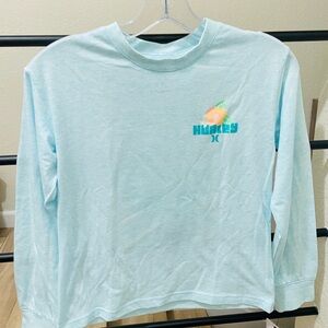 Hurley Kids Light Blue Long Sleeve Shirt